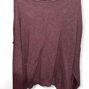 Nuuds Cozy Knit Mockneck Sweater Merlot Red Size XXL
